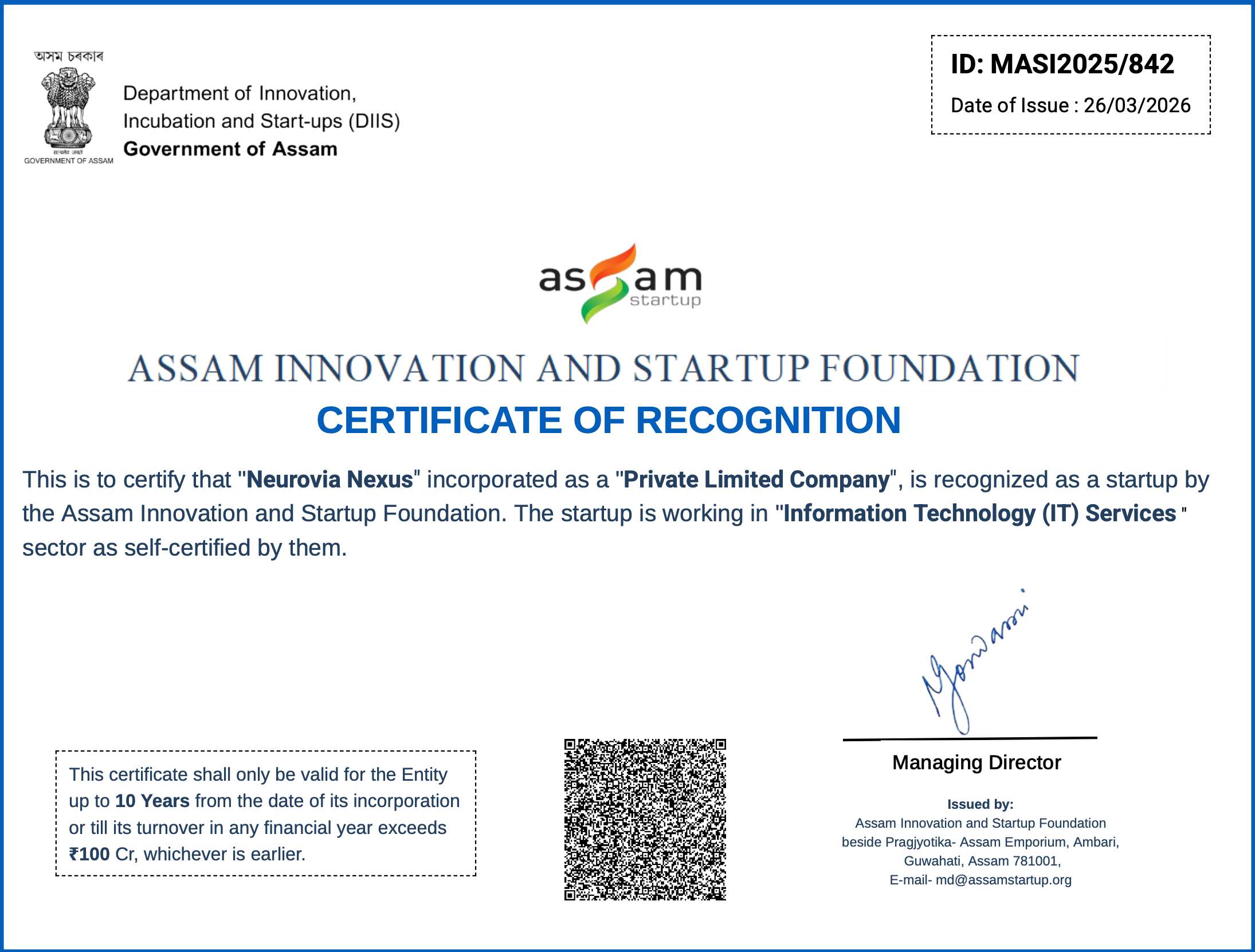MASI Recognition